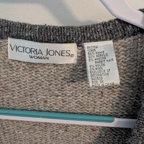 Plus Size Christmas Zip Up Sweater - Picture 6 of 8